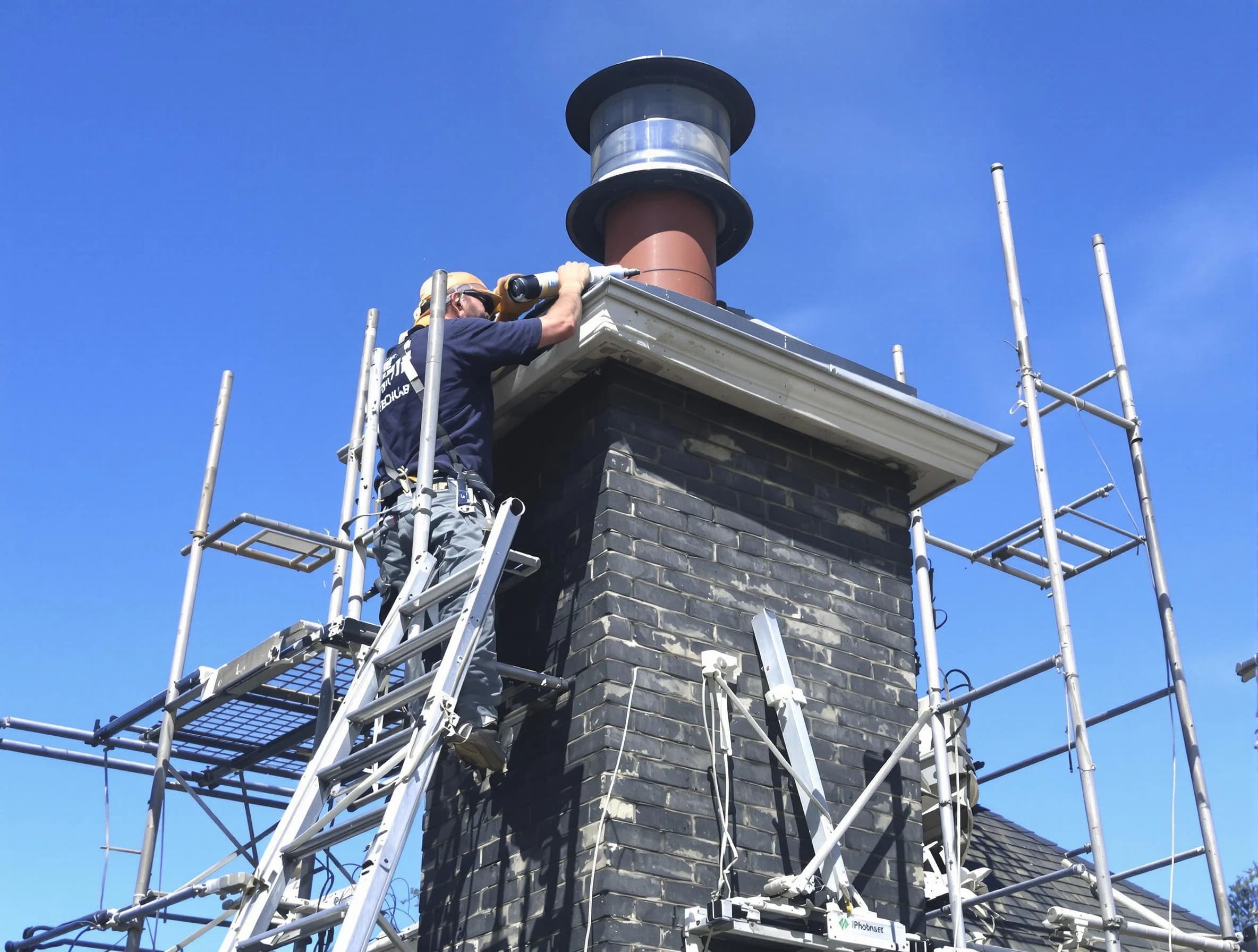Sturdy chimney crown finished by Oakmont Chimney Sweep in Oakmont, PA