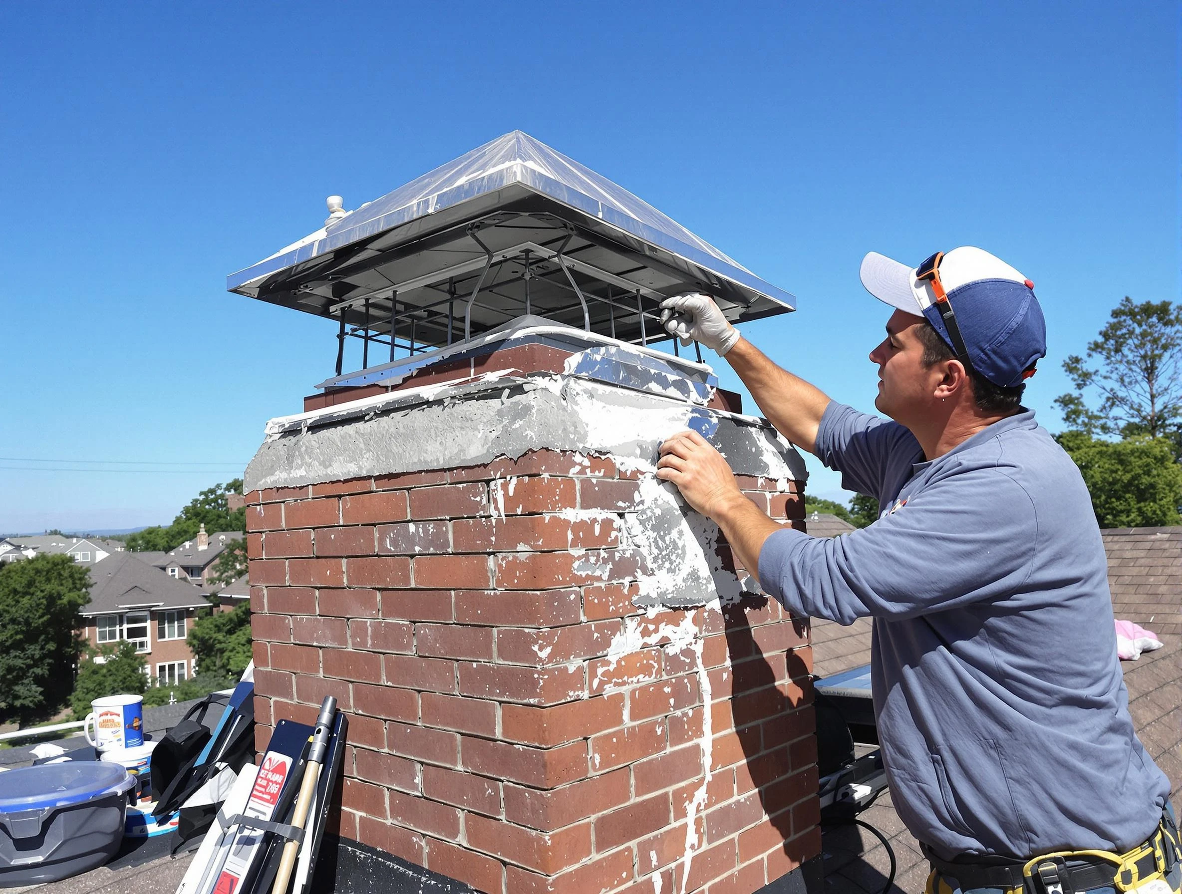 Chimney Crown Services in Plum, PA