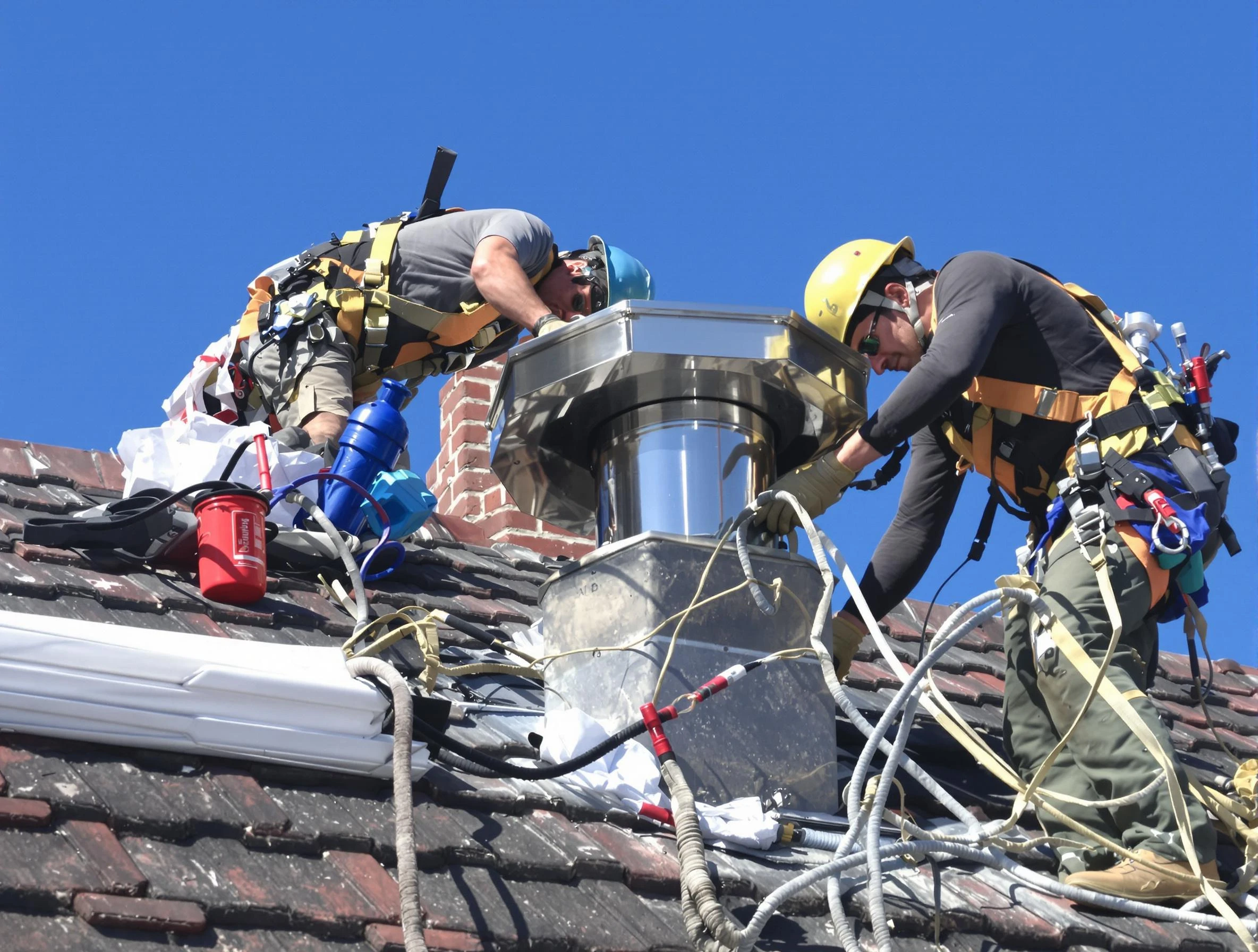 Protective chimney cap installed by Oakmont Chimney Sweep in Oakmont, PA
